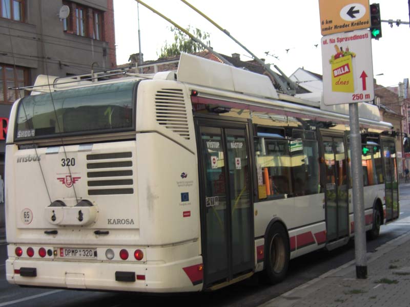 В Пардубице трамваев нет, но много автобусов и троллейбусов