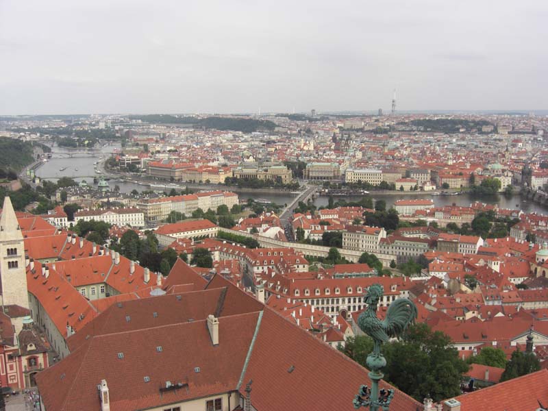 Прага с башни собора Святого Вита